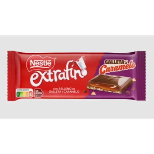 Молочный шоколад Nestle Extrafino с печеньем и карамелью 87 гр 315₽