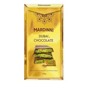 Шоколадная плитка Mardinni Dubai Style, 200 гр