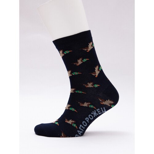 Носки Запорожец Дичь 86 Бит Темно-Синий 35-40 380₽