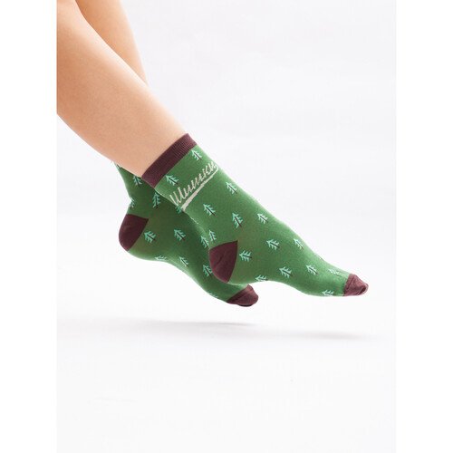 Носки Запорожец Шишки Зеленый 35-40 380₽