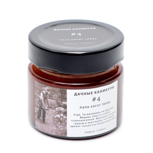 Свеча ароматическая Pereza Candle Папа косит траву 100мл 990₽
