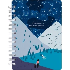 Блокнот Be Smart Moments, 102х142 мм, 120 л, клетка, мягкий переплет, спираль, ночь