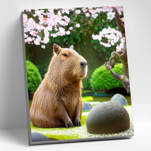 Картина по номерам КАПИБАРА 28 цветов 40х50 см 1400₽