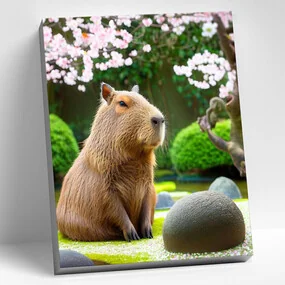 Картина по номерам КАПИБАРА, 28 цветов,  40х50 см