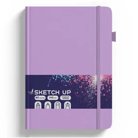 Скетчбук SKETCH UP А5, вертикальный, 148х210 мм, 80 л, Фиалковый