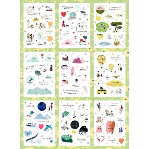 Наклейки набор Be Smart 105х150 мм Soul 9 листов 260₽