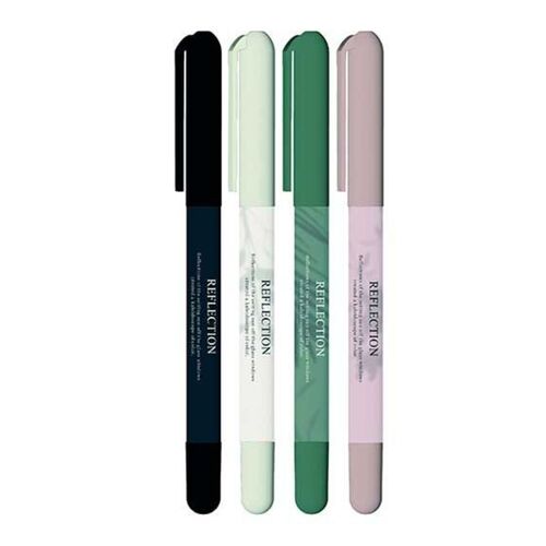 Ручка шариковая Be Smart Shadow, 0,7 мм, черный, розовый, серый, зеленый, цвет чернил синий