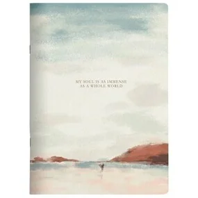 Тетрадь общая, Be Smart, 210х295 мм, 48 л., клетка, скрепка, View, пляж