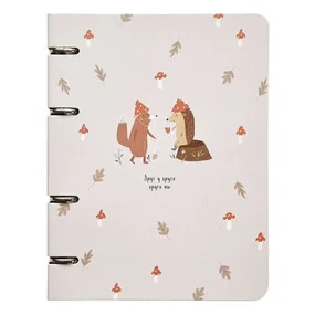 Тетрадь общая, Be Smart, 163х212мм, 120л. клетка, кольцевой механизм, картон, Dreamland, мухоморы