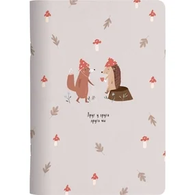 Тетрадь общая, Be Smart, 150х210мм, 48л. клетка, мягкий переплет, скрепка, Dreamland, мухоморы