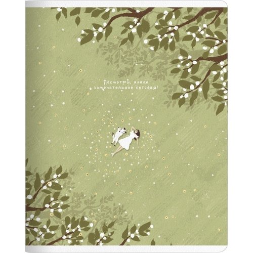 Тетрадь общая ученическая Be Smart 165х203мм 48л клетка мягкий переплет скрепка сад 110₽