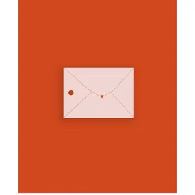 Бирка OPP Конверт розовый