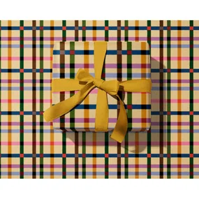 Упаковочная бумага О’Клетка разноцветная