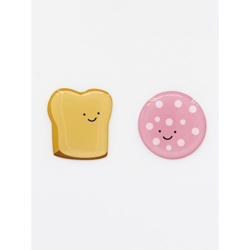 Парные объемные стикеры Бутерброд 320₽