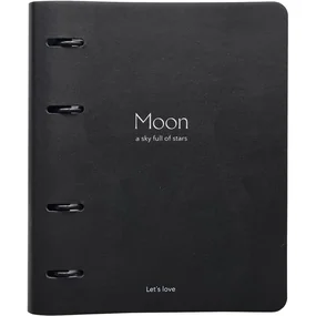 Тетрадь общая Infolio Study Universe, клетка, кольцевой механизм, 175х212 мм, 120 л, черный