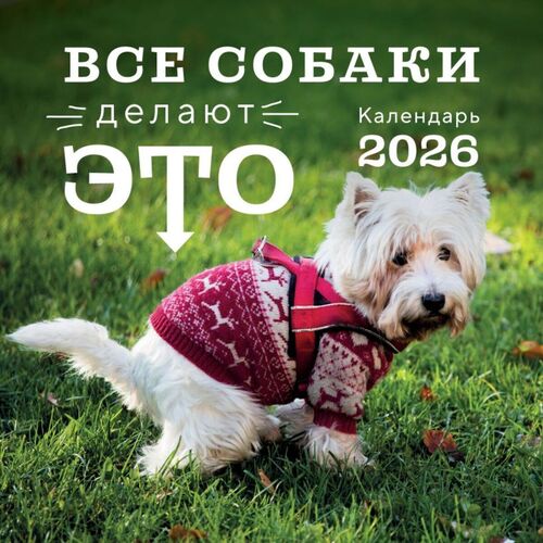 Все собаки делают это Календарь настенный на 2026 год 350₽