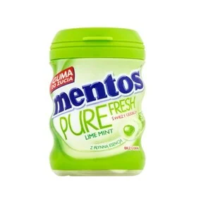 Жевательная резинка Mentos Fresh, лайм в банке 60г