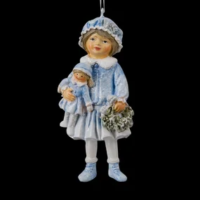 Украшение ErichKrause Decor Девочка с куклой лапландия 10см