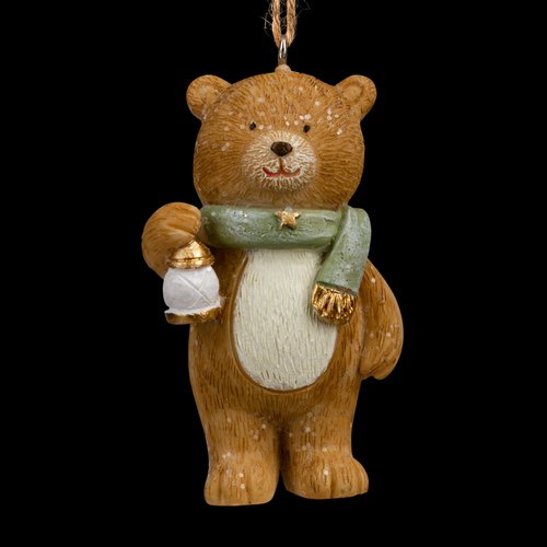 Украшение ErichKrause Decor Мишка с фонарем в шарфе 7см 530₽
