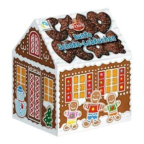 Пряники Wicklein Зимний домик, покрытые молочным шоколадом, 200 г