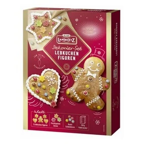 Пряники Lambertz для украшения в форме сердца, звезды, человечка, 480 г