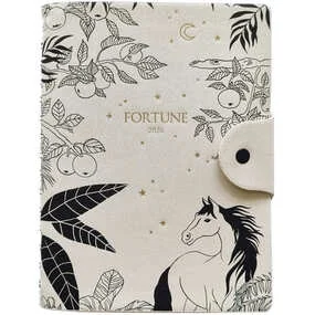 Ежедневник датированный Infolio Fortune 2026, 140x200 мм, 320 страниц, мягкий переплет, полускрытая спираль