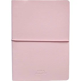 Ежедневник, недатированный, Infolio, 140x200 мм, 320 стр., мягкий переплет с горизонтальной резинкой, Candy, розовый