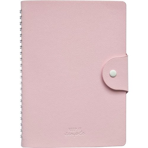 Бизнес-тетрадь Infolio 140x200 мм 192 стр мягкий переплет полускрытая спираль клетка Candy розовый 1100₽