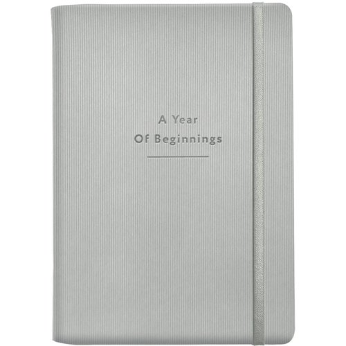 Ежедневник датированный 2026 Infolio 140x200мм 352стр гибкий переплет Intent светло-серый 950₽