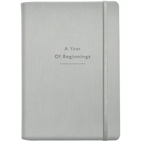 Ежедневник, датированный 2026, Infolio, 140x200мм, 352стр, гибкий переплет, Intent , светло-серый