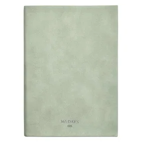 Ежедневник, датированный 2026, Infolio, 140x200мм, 352стр, мягкая, 365days, салатовый