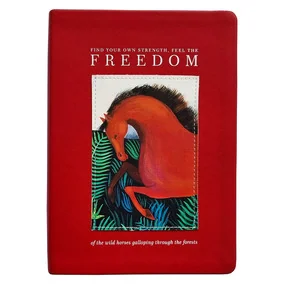 Ежедневник, датированный 2026, Infolio, 140x200мм, 352стр, твердая, Art, красный