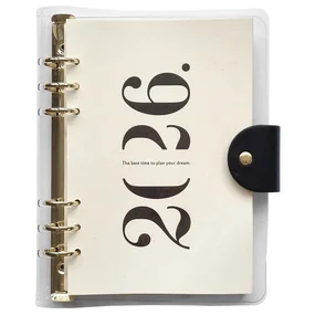 Ежедневник, датированный 2026, Infolio, 180x230 мм, 320 стр., кольцевой механизм, пластик, Season, год