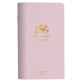 Планнер, датированный 2026, Be Smart, 108х175 мм, 32 л., мягкий переплет, скрепка, Grace, розовый