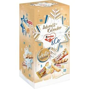 Адвент календарь Ferrero Kinder & Co Christmas Adventskalender White 263г