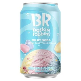 Газированный напиток Baskin Robbins Cotton Candy, со вкусом сахарной ваты 350мл