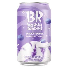Газированный напиток Baskin Robbins Blueberry Yogurt, со вкусом черничного йогурта 350мл