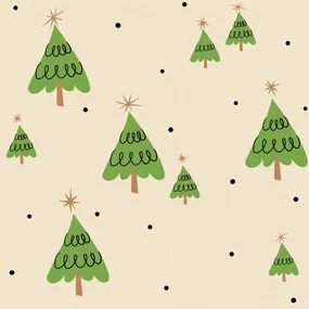 Бумага для подарков, Be Smart, 70х100 см, Коллекция Spruce, елки