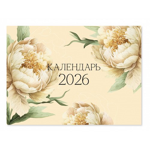 Календарь 2026 настенный Be Smart 30х22 см мягкий переплет скрепка Flowers 12 листов 400₽