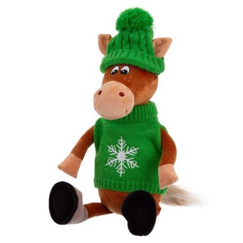 Конь в шапочке и свитере Филипп 25см 1590₽