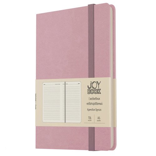 Ежедневник А6 Недатированный 136л Joy Book Розовая вуаль 470₽