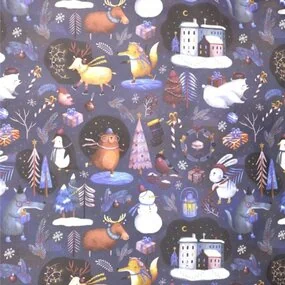 Упаковочная бумага Зима 70х100 см