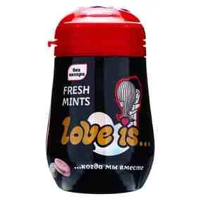 Конфеты Love is освежающие со вкусом клубники 45г