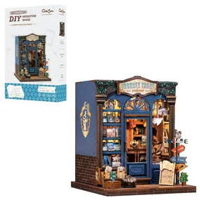 Конструктор сборный интерьерный СuteBee Книжный магазин По Следам Путешествий, 241 деталей