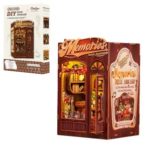 Конструктор сборный интерьерный СuteBee Музыкальный и книжный магазин Воспоминания, 136 деталей