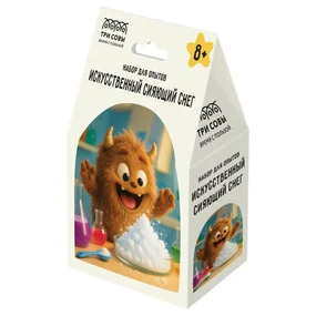 Набор для проведения опытов ТРИ СОВЫ Искусственный сияющий снег