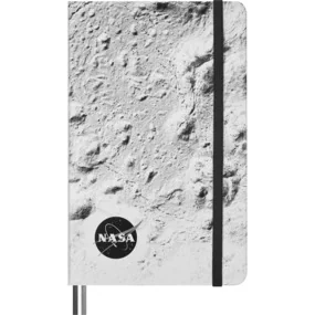 Блокнот Moleskine LE NASA-INSPIRED, Large, 130х210мм, 176 стр., линейка, серебристый, Moon