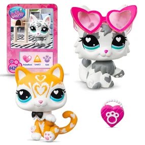 Игровой Игровой набор Littlest Pet Shop Праздники, 2 фигурки: Серый кот и Рыжий кот