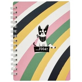 Блокнот, Be Smart, 102х142 мм, 80 л., клетка, мягкий переплет, спираль, Pets, бостон-терьер