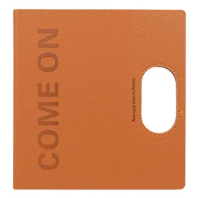 Ежедневник недатированный 21х21,5см, 100л обложка кожзам, коричневый